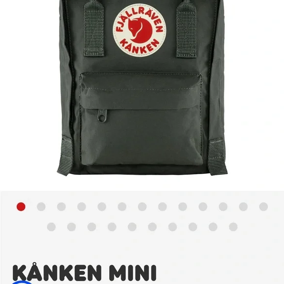 Fjallraven Kånken Mini Dark Green Backpack - Picture 6 of 8